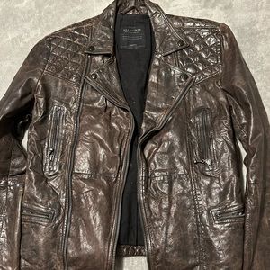 Allsaints Leather Jacket - Size Small